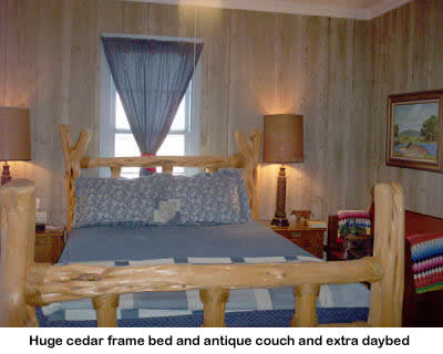 Texas Hill Country bed and breakfast bedroom.